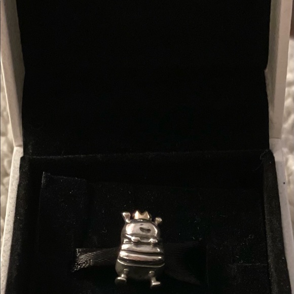 Pandora RETIRED Queen Bee sterling and gold crown - Picture 4 of 5